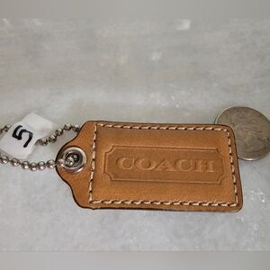 Coach Leather Hang Tag